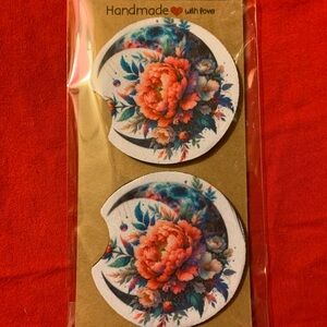 Floral Car Coasters